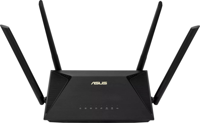 Wi-Fi роутер ASUS RT-AX1800U,  Wi-Fi 6,  AX1800,  2.4/5ГГц, 3 LAN,  1xUSB, черный
