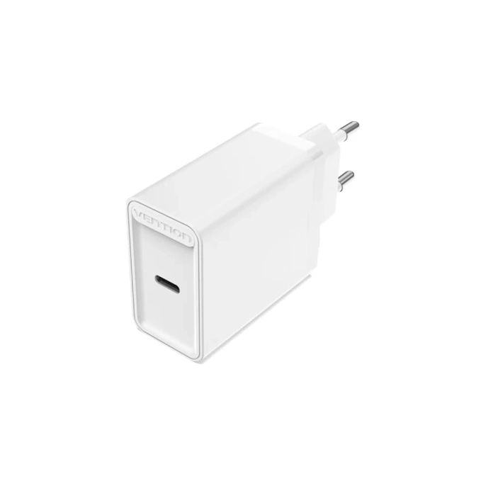 Сетевое зарядное устройство VENTION на 1 порт USB C, QC 4.0, белый, 1 шт. FADW0-EU