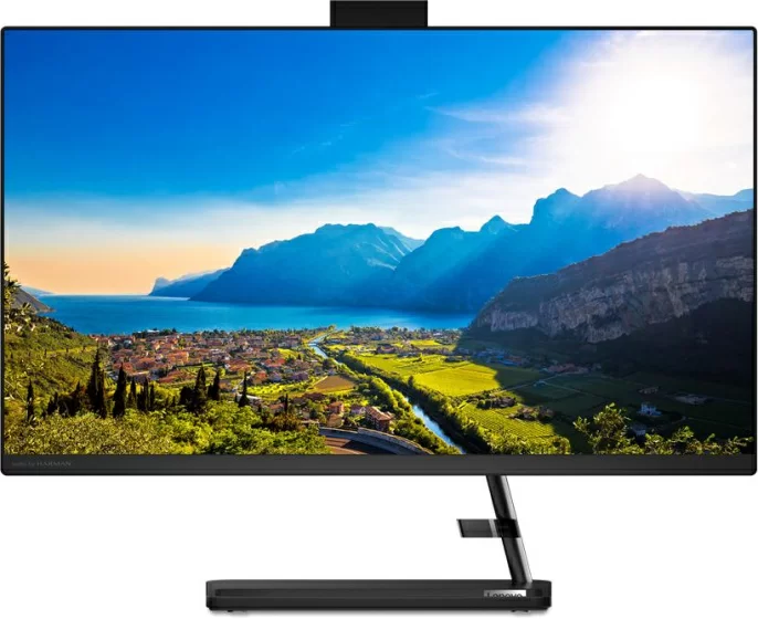 Моноблок Lenovo IdeaCentre AIO 3 27IAP7 27"(1920x1080 IPS)/Intel Core i5 12450H(2Ghz)/16384Mb/512SSDGb/noDVD/Int:Intel UHD Graphics/Cam/BT/WiFi/war 1y/8.82kg/black/noOS + RU kbd, mouse USB