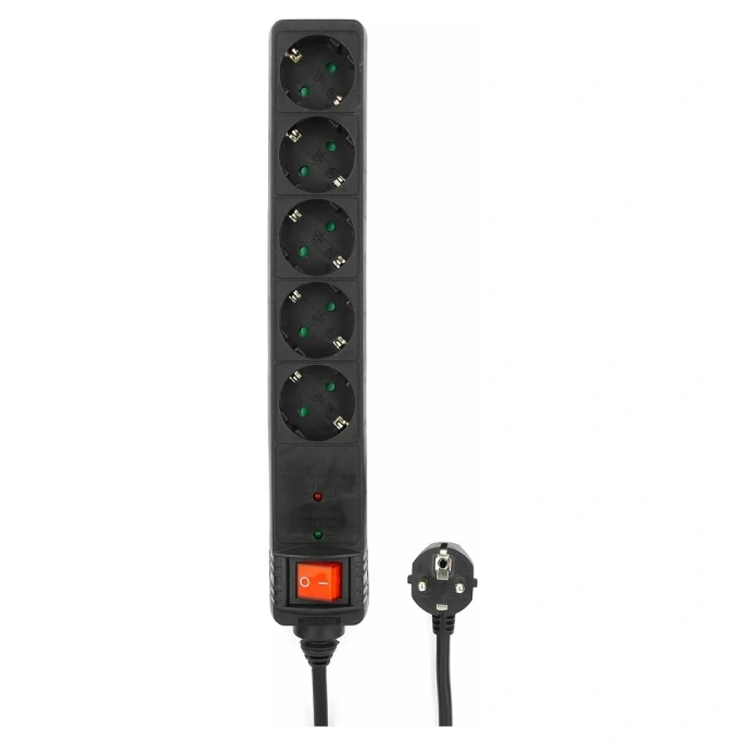 Сетевой фильтр Energenie 4.5м 16А. черный SPG5-C-15