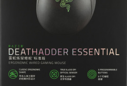 Мышь проводная Razer DeathAdder Essential, игровая, оптическая, USB, 6400dpi, черный [rz01-03850100-r3c1]