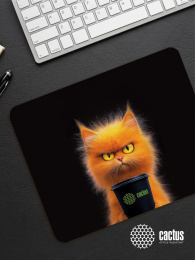 Коврик для мыши Cactus Red Cat 220x180x2мм CS-MPC-P11XS