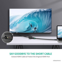 Кабель UGREEN HD107 10140 HDMI 4K Male to Female Cable. Длина: 0,5м. Цвет: черный