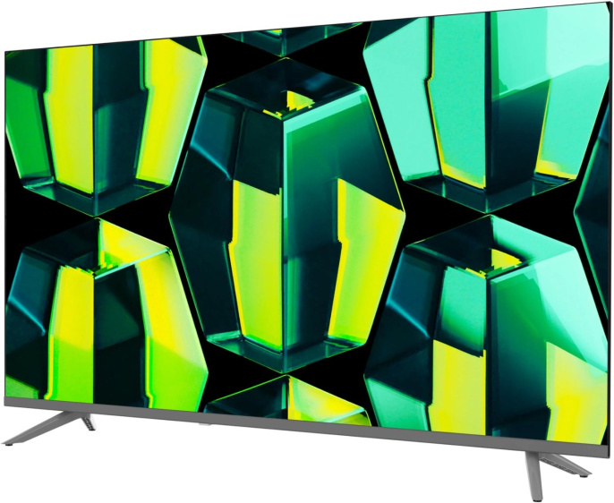 Телевизор LED Sber 43" SDX-43U4014 Салют ТВ серебристый 4K Ultra HD 60Hz DVB-T DVB-T2 DVB-C DVB-C2 DVB-S DVB-S2 USB 2.0 WiFi Smart TV