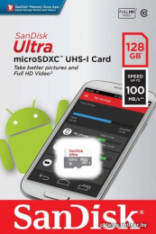 Карта памяти SanDisk Ultra MicroSDXC 128GB |SDSQUNR-128G-GN6MN|