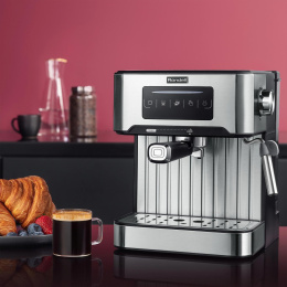 Кофеварка Rondell RDE-1106,  рожковая,  серебристый