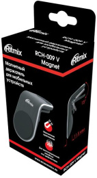 Держатель Ritmix RCH-009 V Magnet магнитный, черный [80000771]