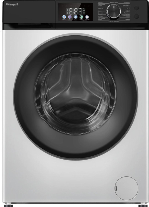 Стиральная машина WEISSGAUFF WM 45128 Inverter Steam, с фронтальной загрузкой, 8кг, 1200об/мин, с паром, инверторная
