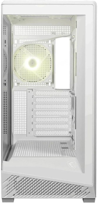Корпус для ПК MSI MAG PANO 130R PZ White 2xUSB 3.2 Gen 1, 1xUSB 3.2 Gen2 Type-C, 3x120mm ARGB Reverse Blade Fan, 1x120mm ARGB Fan, 1 to 3 Fan PWM Splitter, Tempered Glass Window 306-7G32W21-HH9