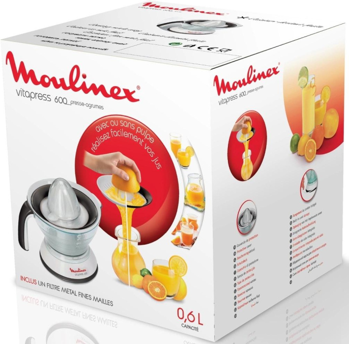 Соковыжималка MOULINEX PC300B10, цитрусовая, белый [1510001948]