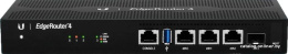 Коммутатор Ubiquiti EdgeRouter4-Port ER-4 4 ядра (1 ГГц), 3х 1G RJ45, 1х SFP, (020657)