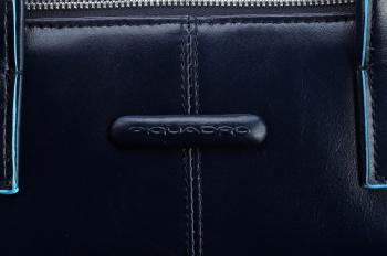 Деловая сумка Piquadro Blue Square CA4021B2/BLU2 с отделением для ноутбука 15.6" синяя натур.кожа