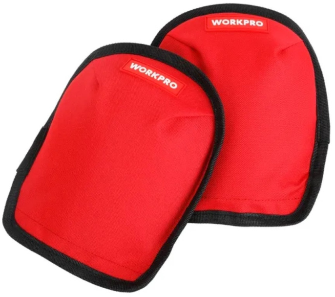 Наколенники WorkPro WP377009 ткань: красный Оксфорд 1795C 600D, черная отделка, подкладка из XPE, черная эластичная лента, пряжка black magic