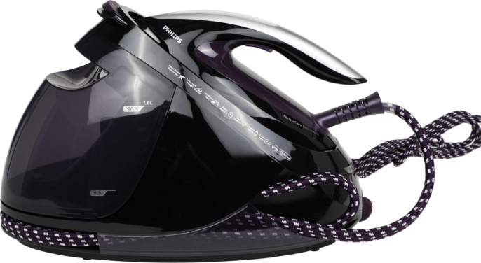Парогенератор Philips GC9650/80 2400Вт черный/фиолетовый