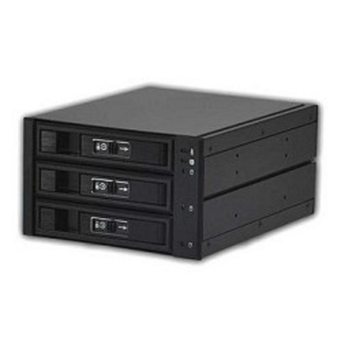Procase L3-203-SATA3-BK {Hot-swap корзина 3 SATA3/SAS 6Gb, черный, с замком, hotswap aluminium mobie rack module 2x5,25 1xFAN 80x15mm}