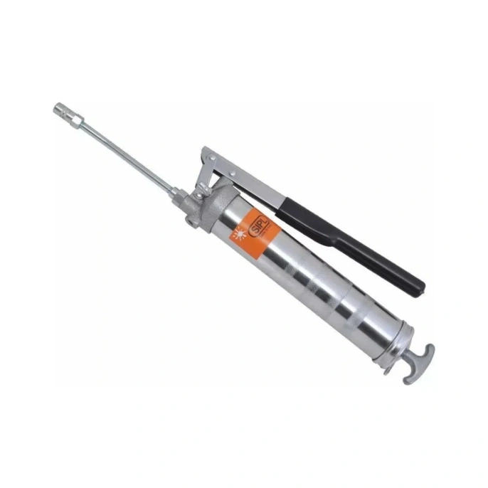 Шприц для смазки для тяжелых условий с фиксированным носиком и насадкой SIPL хромированный S-1022