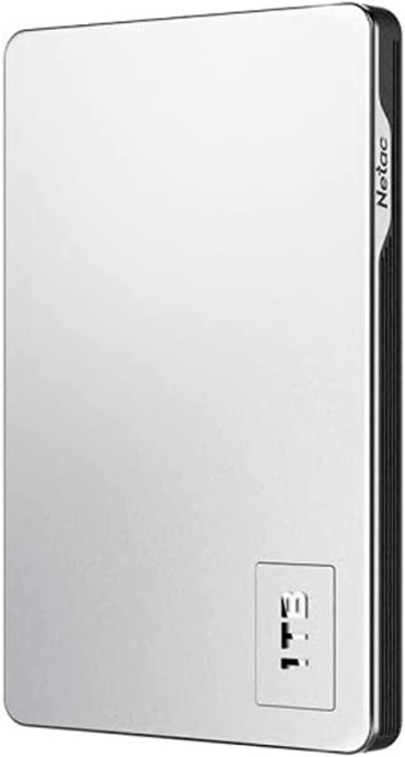 Внешний накопитель HDD 2.5" USB3.0 Netac 1Tb K338 NT05K338N-001T-30SL Серебристый