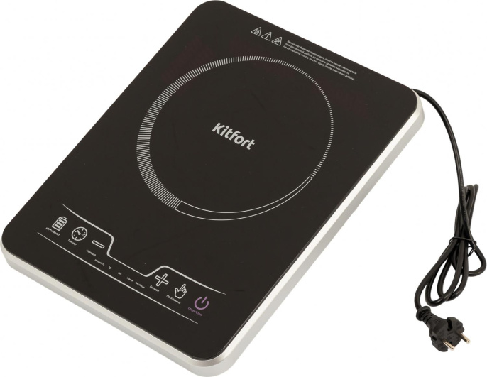 Настольная плита электрическая KitFort КТ-102, стеклокерамика, черный