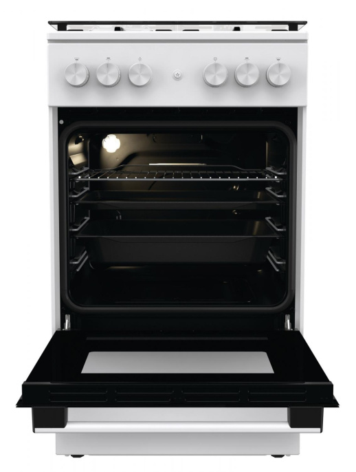 Плита Газовая Gorenje GGI5A21WH белый стеклянная крышка реш.сталь