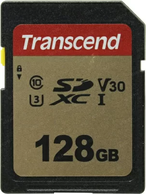 Карта памяти Transcend TS128GSDC500S SDXC Memory Card 128Gb UHS-I U3 V30