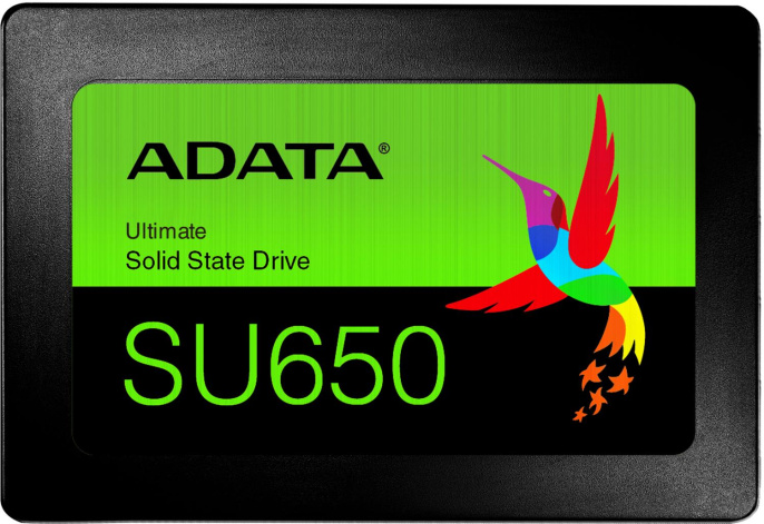 Твердотельный накопитель/ ADATA SSD Ultimate SU650, 240GB, 2.5" 7mm, SATA3, 3D TLC, R/W 520/450MB/s, IOPs 40 000/75 000, TBW 140, DWPD 0.5 3 года (ASU650SS-240GT-R)