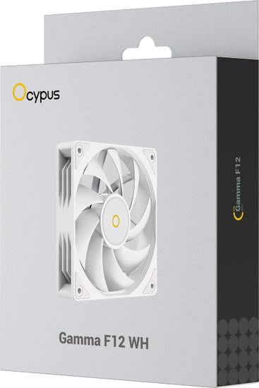 Вентилятор для процессора Fan Ocypus Gamma F12 WH / White / 3pin Gamma-F12-WH1NN00X-GL