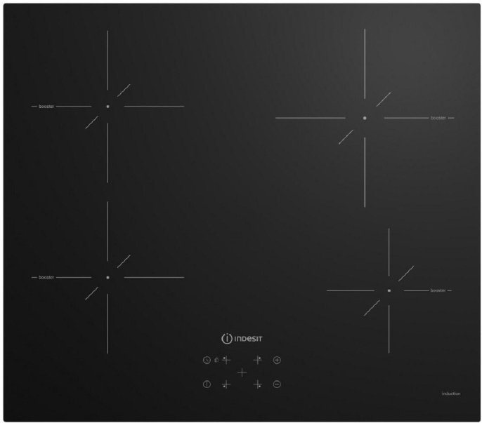 Индукционная варочная панель Indesit IS 41Q60 NE, независимая, черный 869890400030