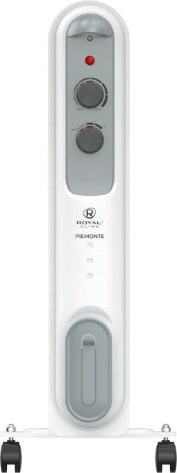 Масляный радиатор Royal Clima Piemonte ROR-P7-1500M, с терморегулятором, 1500Вт, 6 секций, 3 режима, белый