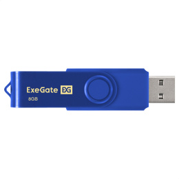USB-флеш накопитель ExeGate Jet 8GB синий USB2.0, 480Mbps, пластик/металл EX302035RUS