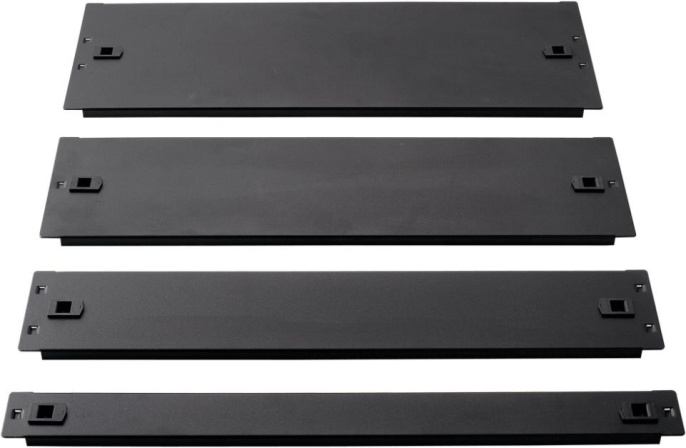19" металлическая фальш-панель 1U, быстросъемная, черная, LANMASTER LAN-DC-TLMFP-1U