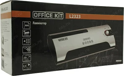 Ламинатор Office Kit L2323 A4 (75-150мкм) 35см/мин (4вал.) хол.лам. лам.фото