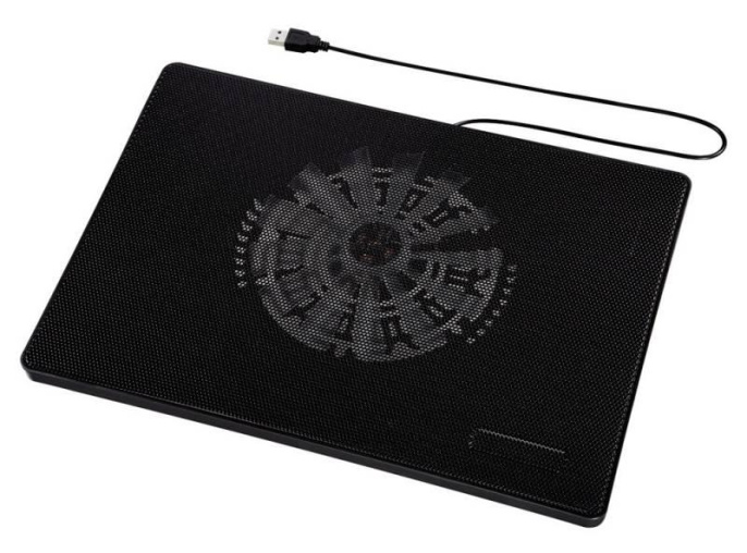 Подставка для ноутбука Hama Slim 00053067 15.6"335x236x30мм 33дБ 1x 160ммFAN 518г пластик черный