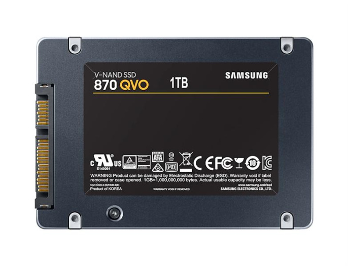 SSD накопитель Samsung 870 QVO MZ-77Q1T0BW 1ТБ, 2.5", SATA III, SATA