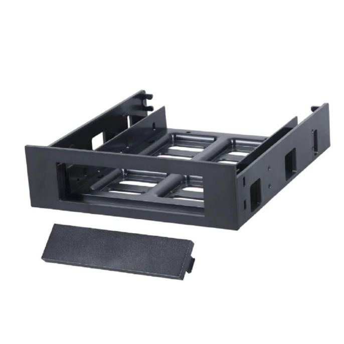 Gembird Салазки для установки HDD/SSD 2.5''/3.5'' в отсек 5.25" , пластик, пакет MF-35525