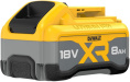 Аккумулятор DeWalt DCB1880-XJ Li-Ion, 18В, 8Ач, устройство аккумулятора: слайдер, индикатор заряда