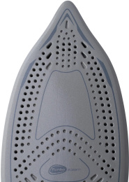 Утюг DOMFY DSC-EI502,  с паровым ударом,  2400Вт,  с автоотключением,  черный и красный