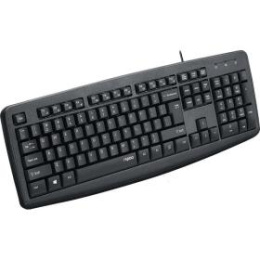 RAPOO Клавиатура проводная NK2600, цвет - черный (12558)