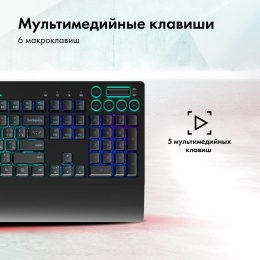 Клавиатура GMNG GG-KB770XP, проводная, USB, механическая, черный [1901099]
