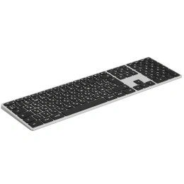 Беспроводная клавиатура Satechi Slim X3 Bluetooth Keyboard-RU. Раскладка - Русская. Цвет: серебристый