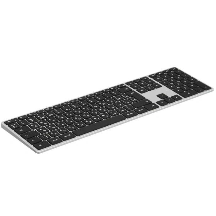 Беспроводная клавиатура Satechi Slim X3 Bluetooth Keyboard-RU. Раскладка - Русская. Цвет: серебристый