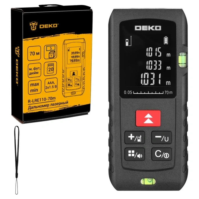 Лазерный дальномер DEKO R-LRE110-70m 083-3600