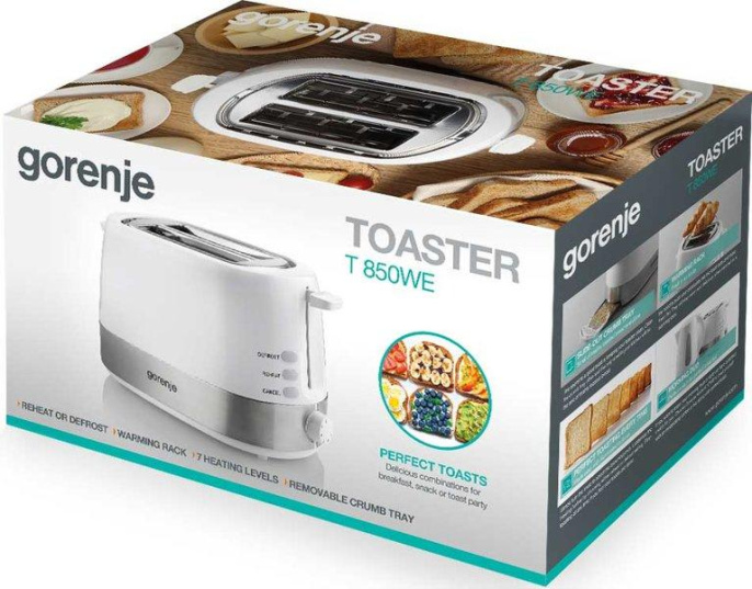 Тостер GORENJE T850WE,  белый