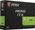 Видеокарта MSI NVIDIA  GeForce GT 1030 GT 1030 AERO ITX 2GD4 OC 2ГБ DDR4, OC,  Ret