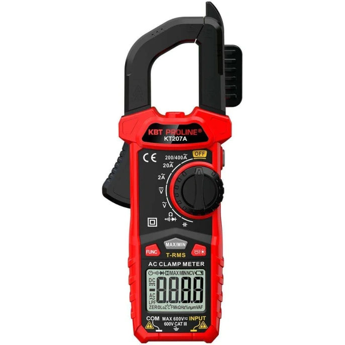 Токовые клещи цифровые КВТ KT 207A серия PROLINE 91919