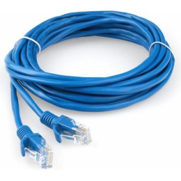 Гарнизон PC-UTP-5e-5-B кат.5e, Патч-корд UTP 5м, литой, многожильный синий