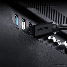 Кабель UGREEN HD118 40409 HDMI Male To Male Cable With Braid. Длина 1,5 м. Цвет: черный (40409_)