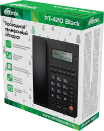 Проводной телефон Ritmix RT-420, черный