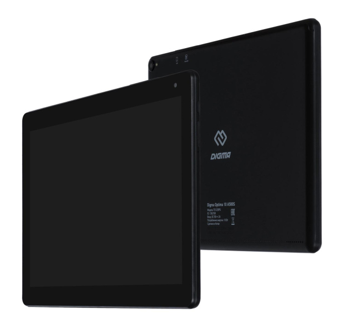 Планшет Digma Optima 10 A500S SC7731E 1.3 4C RAM1Gb ROM16Gb 10.1" IPS 1280x800 3G 1Sim Android 10.0 Go черный 2Mpix 0.3Mpix BT WiFi microSD 128Gb 5000mAh