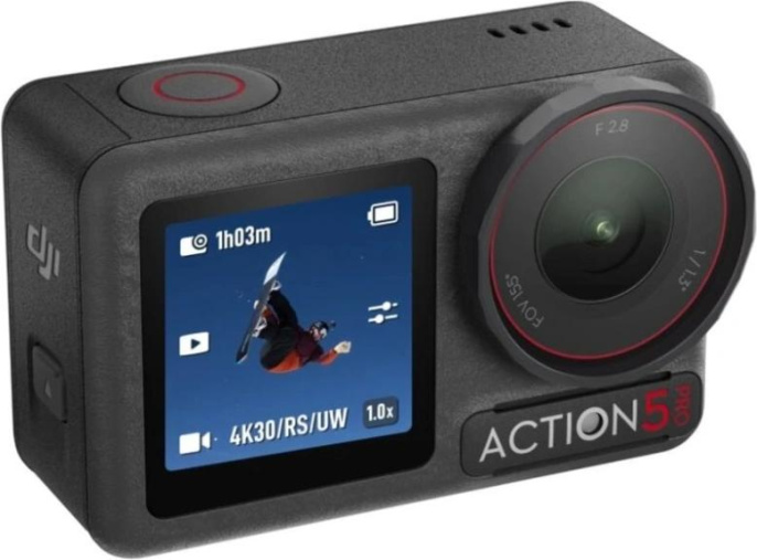 Экшн-камера DJI Osmo Action 5 Pro Adventure Combo 4K,  WiFi,  черный/ черный