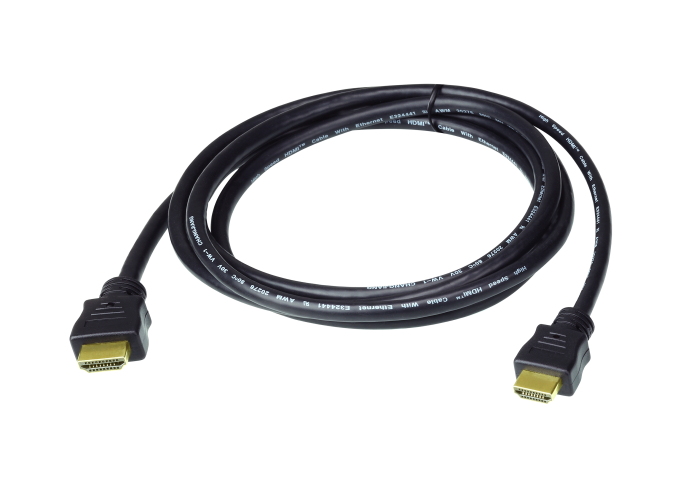 Кабель Aten 2L-7D01H HDMI 1м Черный для компьютера, для av-аппаратуры, функции: передача видео, передача аудио, версия: 2.0, 30AWG, материал: ПВХ